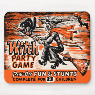 Vintage-Hexen-Party-Spiel Mousepad