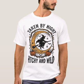 Vintage-Hexen-Shirt Genommene Hexe Halloween-Desig T-Shirt