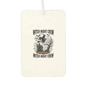 Vintage-Hexen-Shirt Halloween-Coven-Nacht-Grafik_ Autolufterfrischer