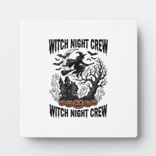 Vintage-Hexen-Shirt Halloween-Coven-Night-Grafik_ Fotoplatte