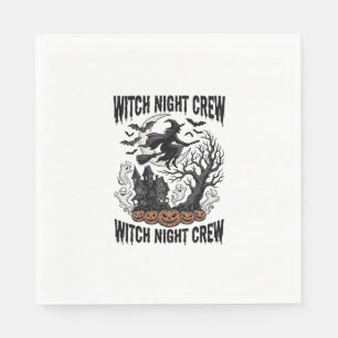 Vintage-Hexen-Shirt Halloween-Coven-Night-Grafik_ Serviette