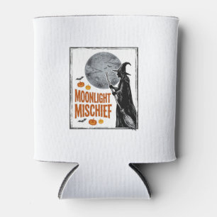 Vintage-Hexen-Shirt Halloween-Mond-Silhouette_1 Dosenkühler