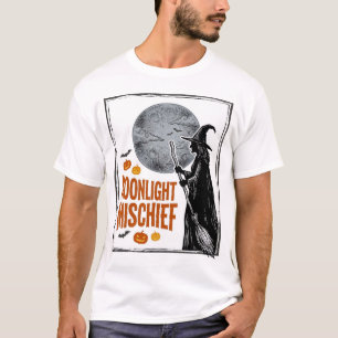 Vintage-Hexen-Shirt Halloween-Mond-Silhouette_1 T-Shirt