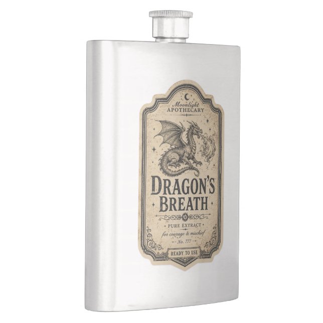 Vintage-Hexenapotheke-Potion Flachmann (Rechts)