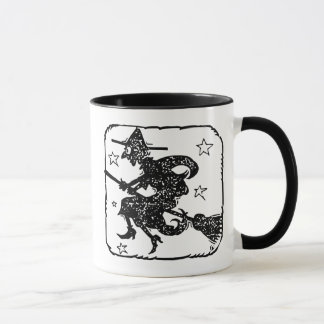 Vintage Hexenbesen-Kombitasse für fliegende Hexen Tasse