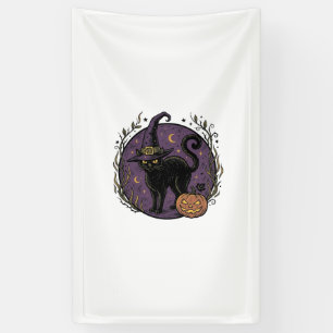 Vintage-Hexenkatze-Halloween-Vektor-Shirt-Design_1 Banner