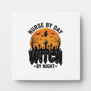 Vintage-Hexenkrankenschwester-Halloween-Design_1 Fotoplatte
