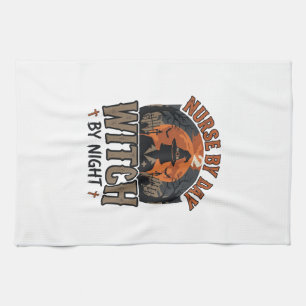 Vintage-Hexenschwester-Halloween-Design_1 Geschirrtuch