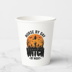 Vintage-Hexenschwester-Halloween-Design_1 Pappbecher