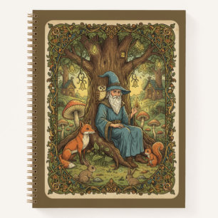 Vintage Hexenwald & Enchanted Forest Tiere Notizbuch