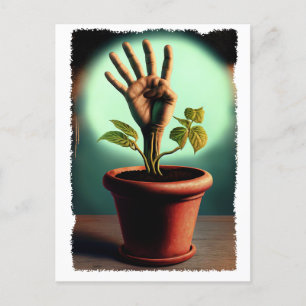 Vintage Hexerei-Gentechnik Postkarte