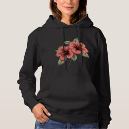 Vintage Hibiscus women's hoodie