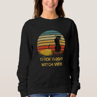 Vintage Hick Highs Hexen-Vibes Hexen-Halloween-Ca Sweatshirt
