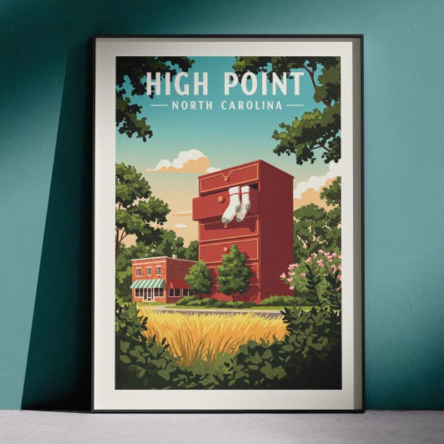 Vintage High Point North Carolina Poster (Von Creator hochgeladen)