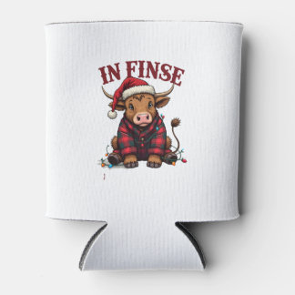 Vintage Highland Cow Weihnachts-Shirt-Design In Fi Dosenkühler