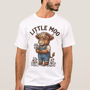 Vintage Highland Kalb Süße Kuh Overall Shirt Desi