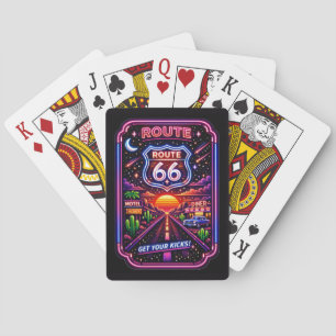 Vintage Highway 66 Americana-Abenteuerausrüstung Spielkarten