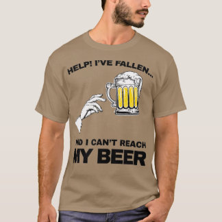 Vintage Hilfe Ich bin gefallen und kann mein Bier  T-Shirt