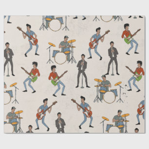 Vintage Hillbill Rockers Geschenkpapier