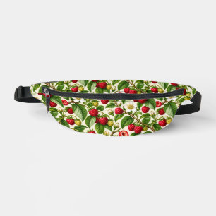 Vintage Himbeer-Botanikillustration Bauchtasche