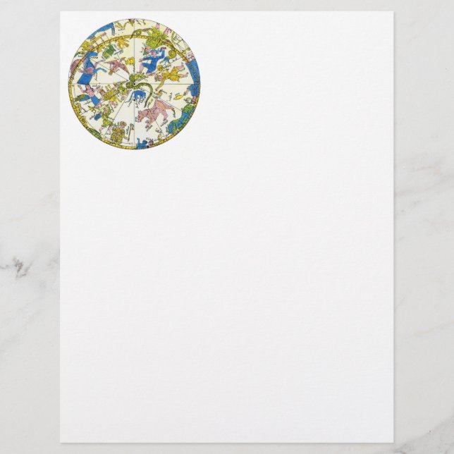 Vintage Himmelfahrt, arabischer Raum, Sternbilder (Vorderseite)