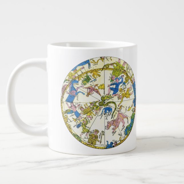 Vintage Himmelfahrt, arabischer Raum, Sternbilder Jumbo-Tasse (Links)