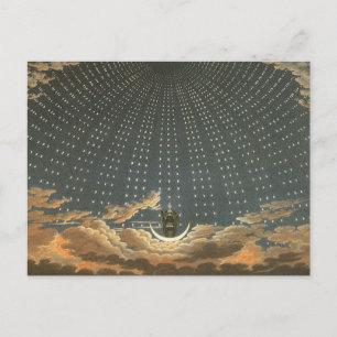 Vintage Himmelsastronomie, Königin der Nacht Postkarte