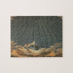 Vintage Himmelsastronomie, Königin der Nacht Puzzle