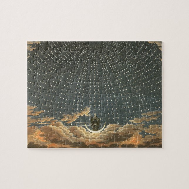 Vintage Himmelsastronomie, Königin der Nacht Puzzle (Horizontal)
