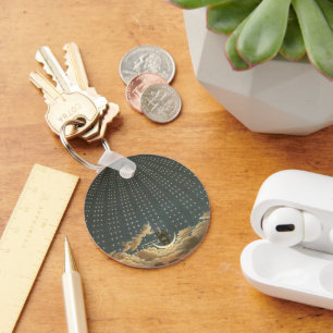 Vintage Himmelsastronomie, Königin der Nacht Schlüsselanhänger