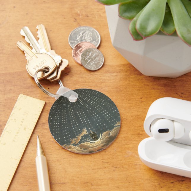 Vintage Himmelsastronomie, Königin der Nacht Schlüsselanhänger (Schreibtisch)