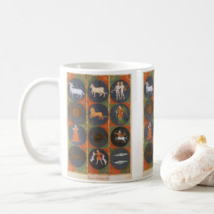 Vintage Himmelskarte, astrologische Zodiakarte, 14 Kaffeetasse