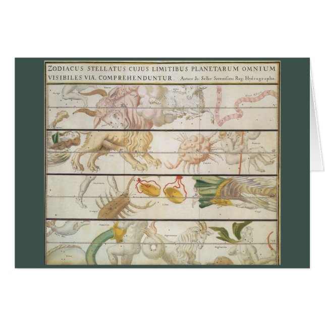 Vintage Himmelskarte, Astronomie von John Seller (Vorderseite (Horizontal))