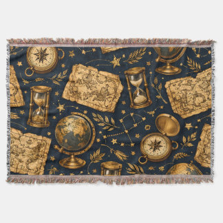 Vintage-Himmelskarte und Astronomie-Muster Decke