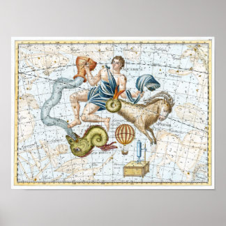 Vintage Himmelskonstellation Poster