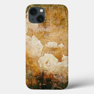 Vintage Hintergrundmit blumenbeschaffenheit Kunst iPhone 13 Hülle