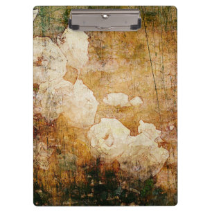 Vintage Hintergrundmit blumenbeschaffenheit Kunst Klemmbrett