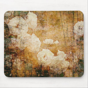 Vintage Hintergrundmit blumenbeschaffenheit Kunst Mousepad