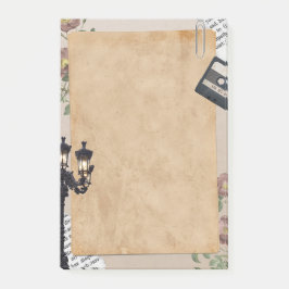 Vintage Hinweise nach dem IT-System Post-it Klebezettel