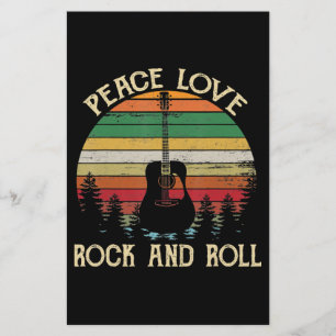 Vintage Hippie Van Blume Bus Liebe Frieden Briefpapier