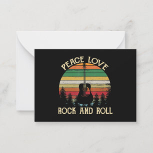 Vintage Hippie Van Blume Bus Liebe Frieden Mitteilungskarte