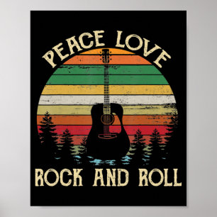 Vintage Hippie Van Blume Bus Liebe Frieden Poster