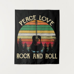 Vintage Hippie Van Blume Bus Liebe Frieden Wandteppich
