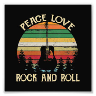 Vintage Hippie Van Blumenbus Frieden Liebe Fotodruck