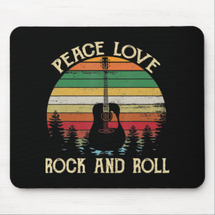 Vintage Hippie Van Blumenbus Frieden Liebe Mousepad