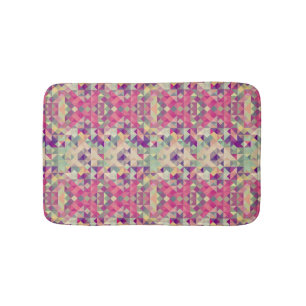 Vintage Hipster-geometrisches Muster Badematte