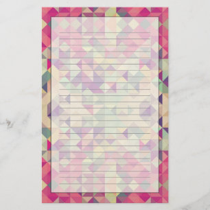 Vintage Hipster Geometrisches Muster. Briefpapier
