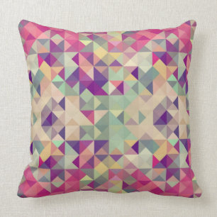 Vintage Hipster-geometrisches Muster Kissen