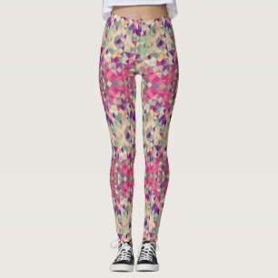 Vintage Hipster-geometrisches Muster Leggings