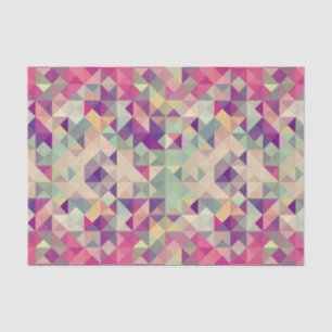 Vintage Hipster Geometrisches Muster. Seidenpapier